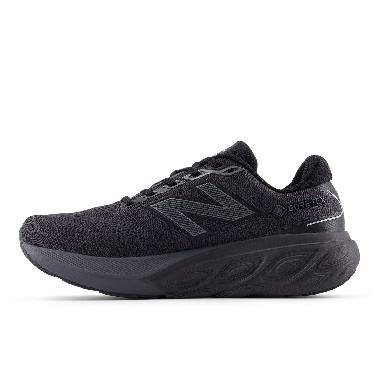 New Balance Men's Fresh Foam X 880v15 GORE-TEX® in Black with Castlerock and Silver Metallic