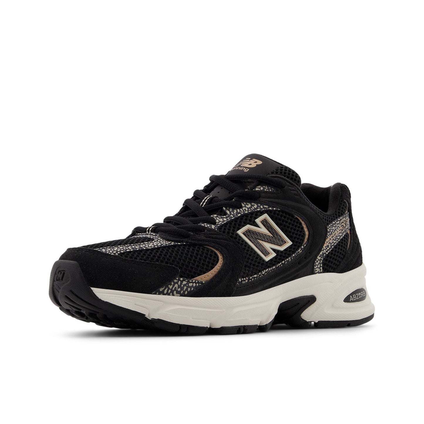 New Balance Unisex 530 in Black with Flat Taupe