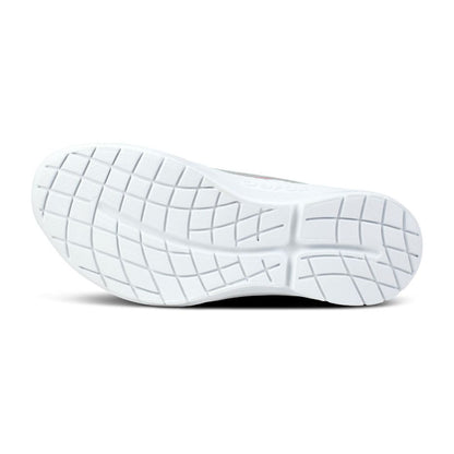 OOFOS Women's OOmg Sport Low Shoe in White/Fuschia