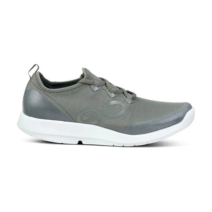 OOFOS Men's OOmg Sport LS Low Shoe in White and Olive