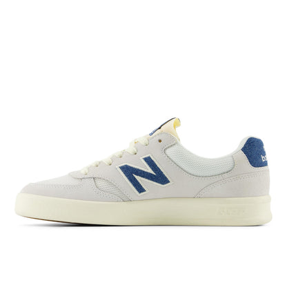 New Balance Unisex 300 Court in Sea Salt with Chrome Blue and White