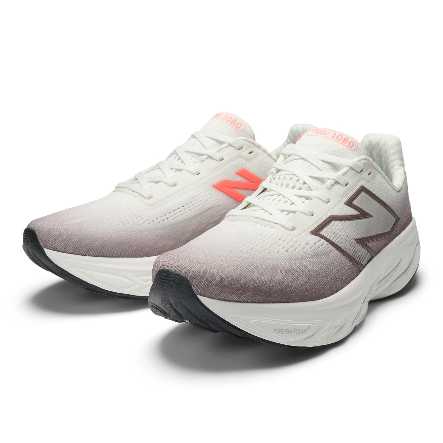 New Balance Men's Fresh Foam X 1080v14 in Earth Shadow with Reflection and Urgent Red