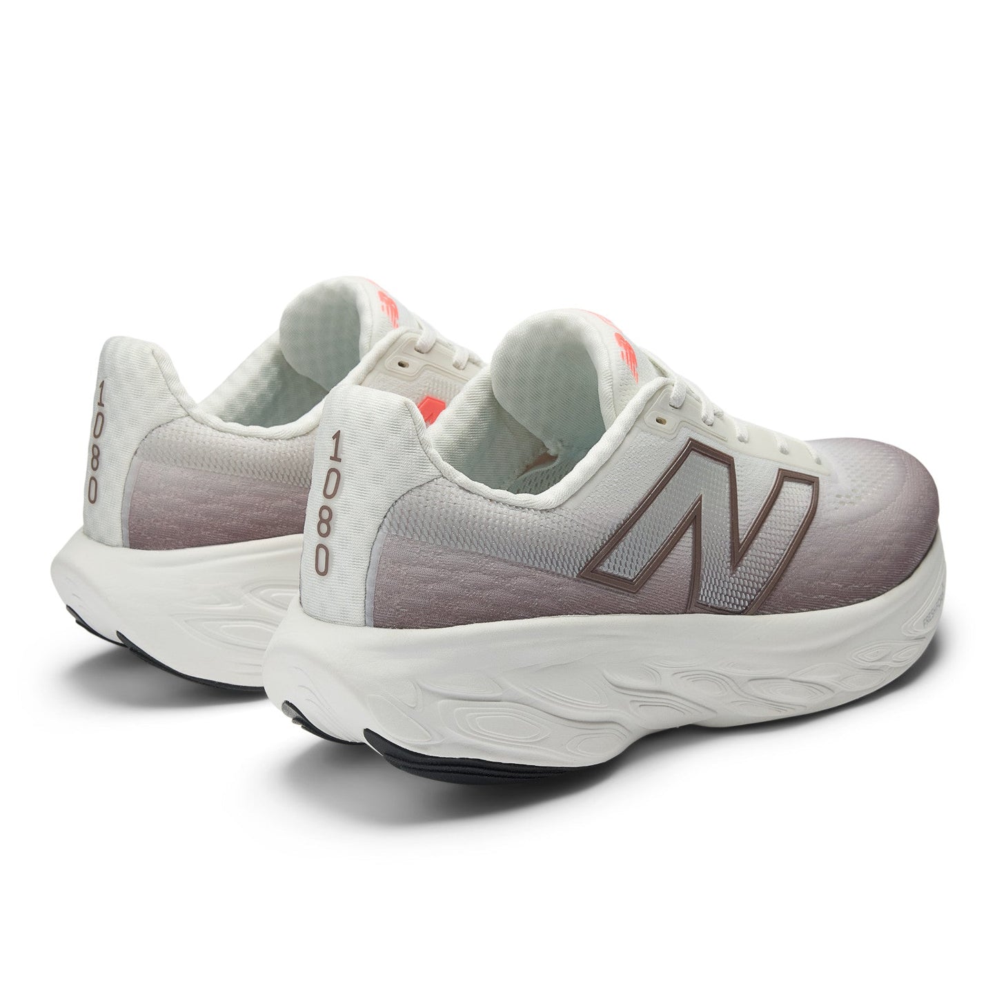 New Balance Men's Fresh Foam X 1080v14 in Earth Shadow with Reflection and Urgent Red
