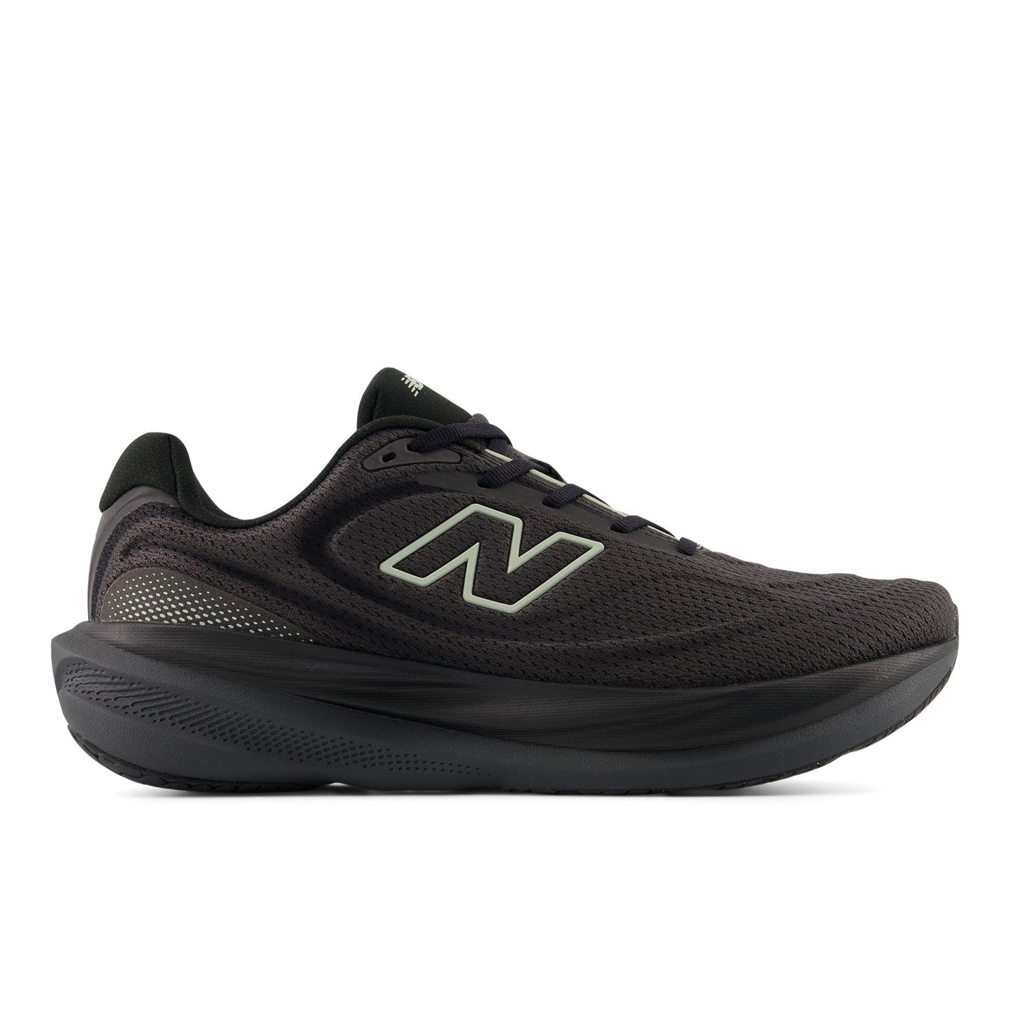 New Balance Men's 1080v15 in Black with Faded Black and Olivine
