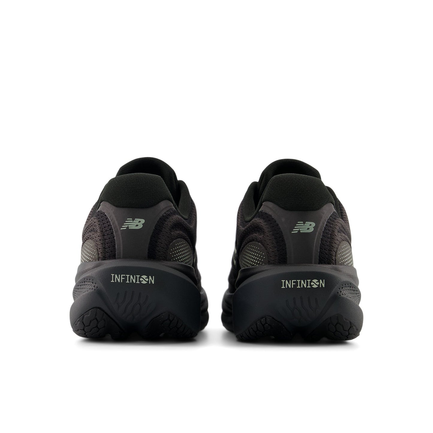 New Balance Men's 1080v15 in Black with Faded Black and Olivine