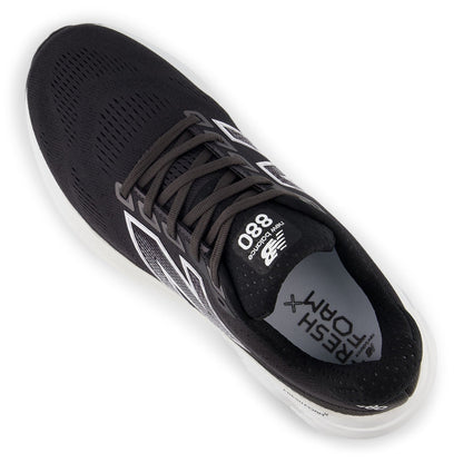 New Balance Men's Fresh Foam X 880v15 in Black with NB 103 White and Reflection