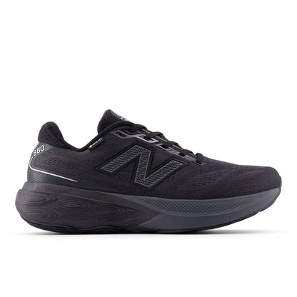 New Balance Men's Fresh Foam X 880v15 GORE-TEX® in Black with Castlerock and Silver Metallic