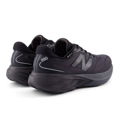 New Balance Men's Fresh Foam X 880v15 GORE-TEX® in Black with Castlerock and Silver Metallic