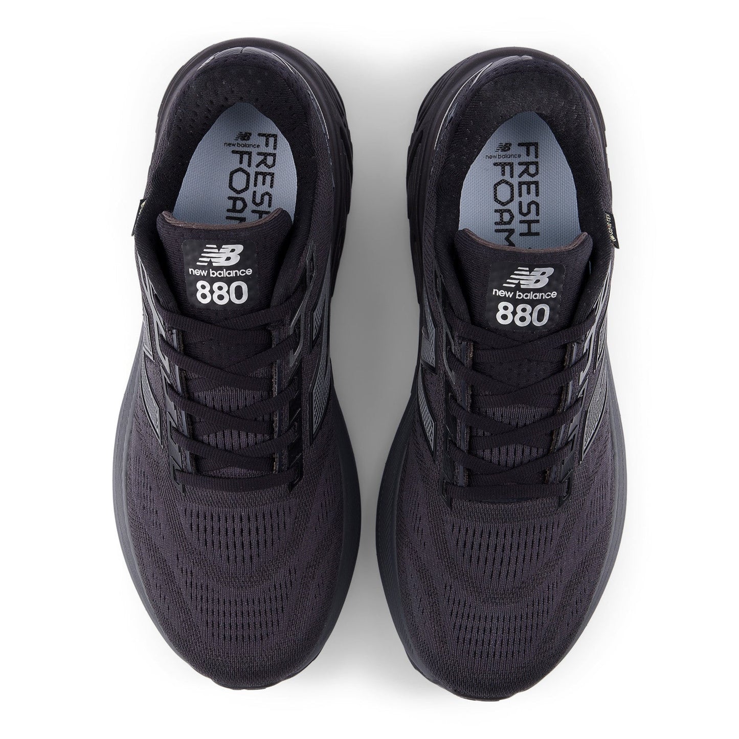 New Balance Men's Fresh Foam X 880v15 GORE-TEX® in Black with Castlerock and Silver Metallic