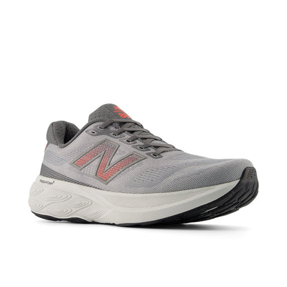 New Balance Men's Fresh Foam X 880v15 in Slate Grey with Reflection and Urgent Red