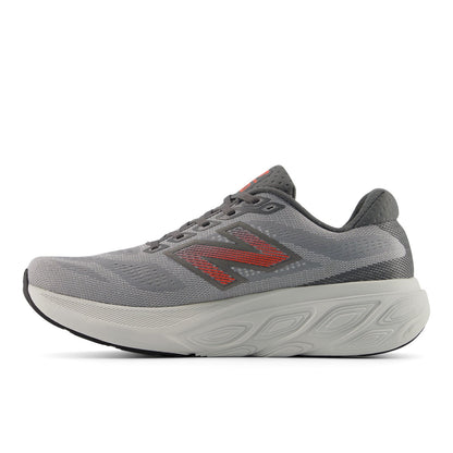 New Balance Men's Fresh Foam X 880v15 in Slate Grey with Reflection and Urgent Red