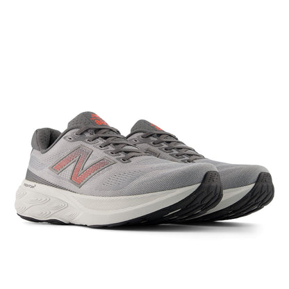New Balance Men's Fresh Foam X 880v15 in Slate Grey with Reflection and Urgent Red
