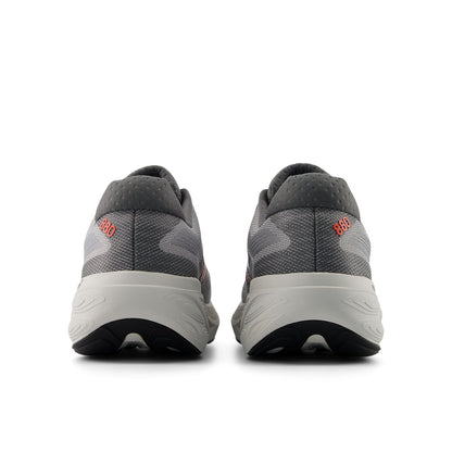 New Balance Men's Fresh Foam X 880v15 in Slate Grey with Reflection and Urgent Red