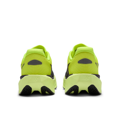 New Balance Men's FuelCell Rebel v5 in Alkaline Green with Boysenberry and Dark Silver Metallic