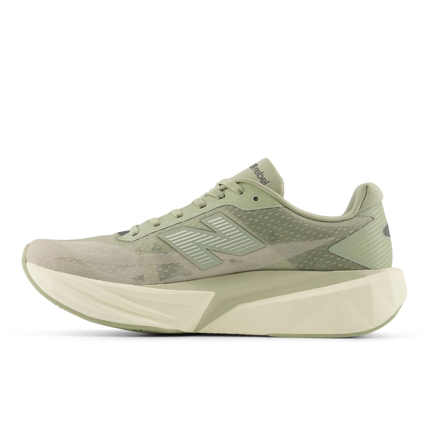 New Balance Men's FuelCell Rebel v5 in Olivine with Shipyard