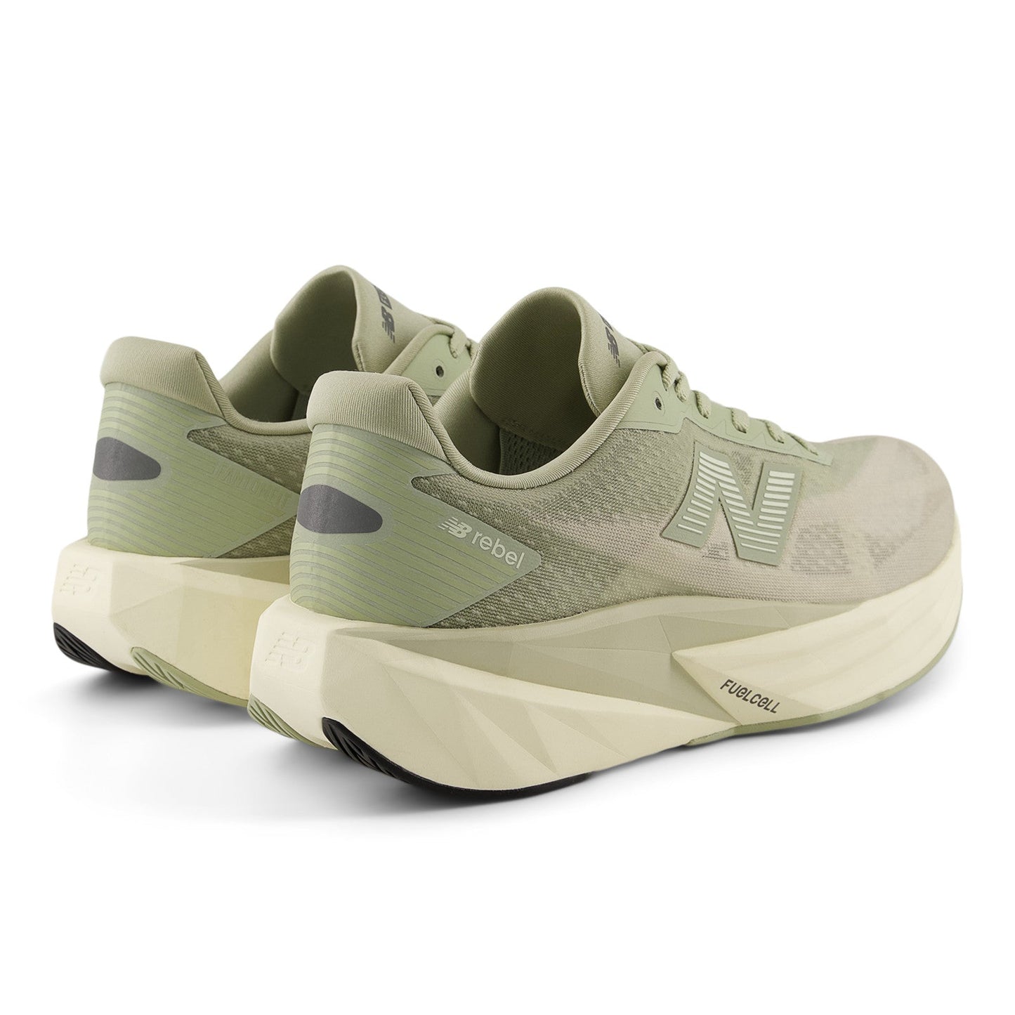 New Balance Men's FuelCell Rebel v5 in Olivine with Shipyard
