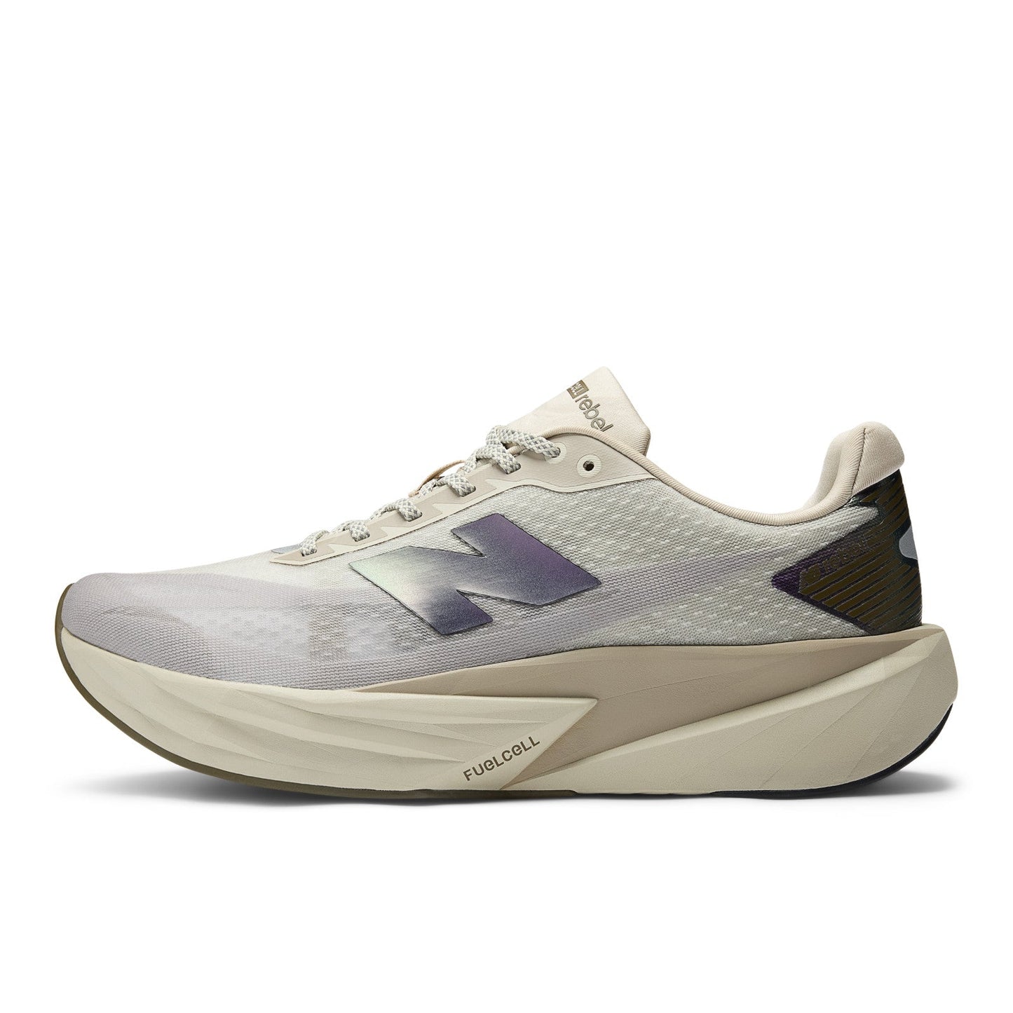 New Balance Men's FuelCell Rebel v5 in Shipyard with Arid Stone and Silver Metallic