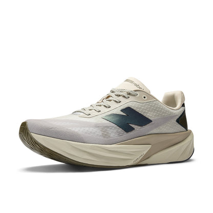 New Balance Men's FuelCell Rebel v5 in Shipyard with Arid Stone and Silver Metallic