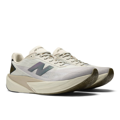 New Balance Men's FuelCell Rebel v5 in Shipyard with Arid Stone and Silver Metallic