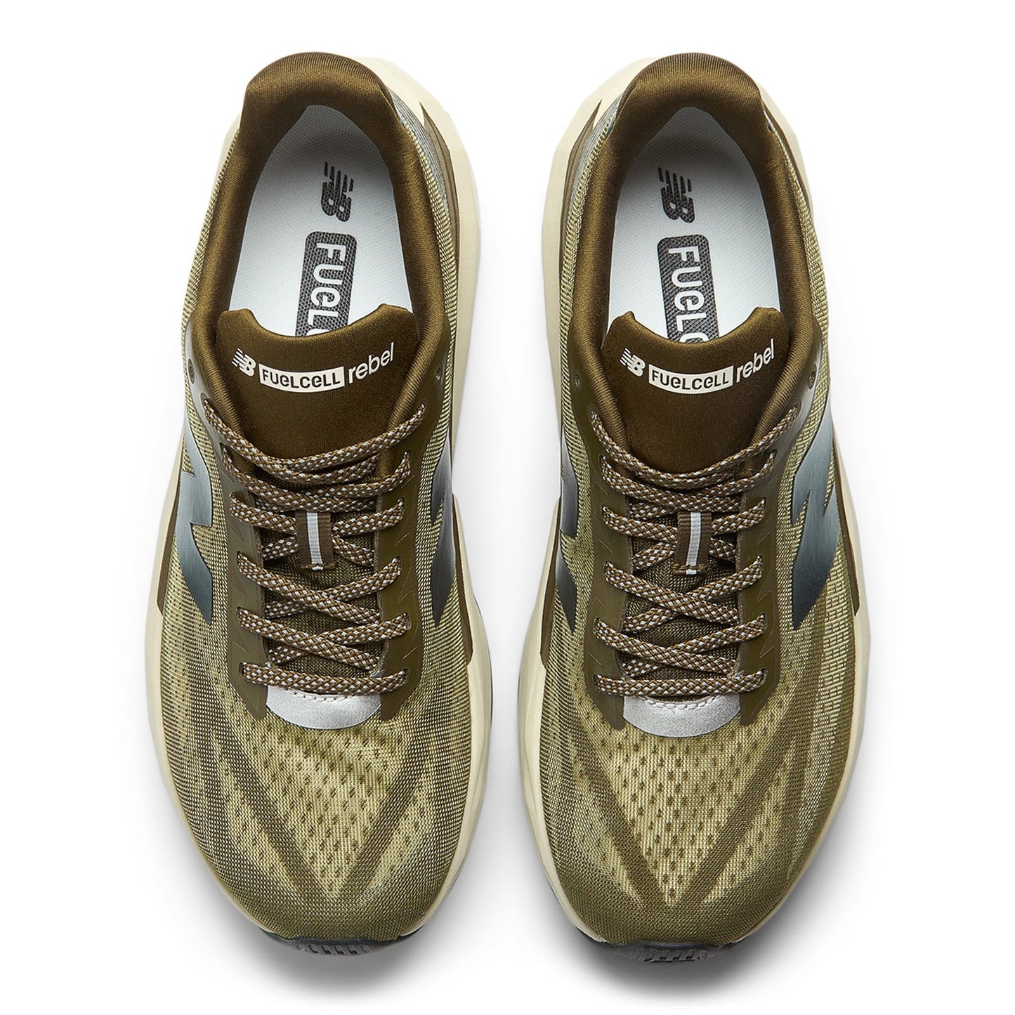 New Balance Men's FuelCell Rebel v5 in Woodland/Shipyard/Silver Metallic