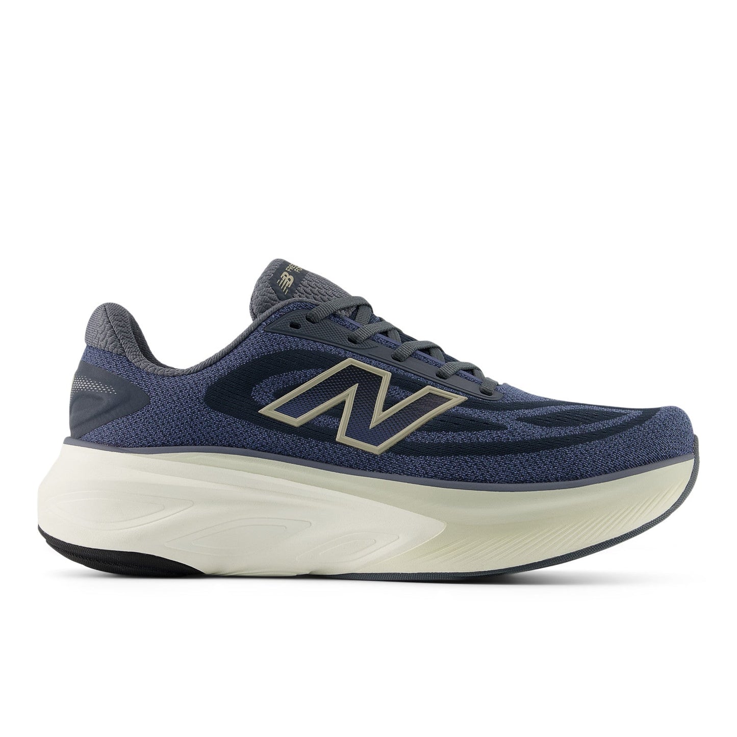 New Balance Men's Fresh Foam X More v6 in Graphite with Vintage Indigo and Shipyard