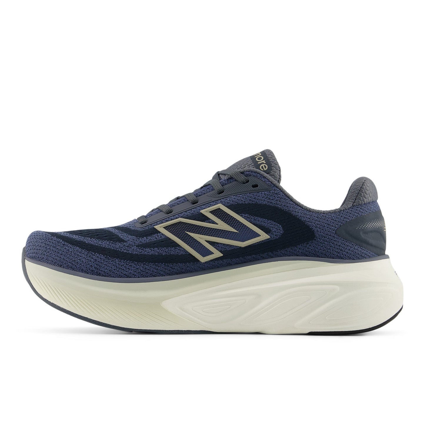 New Balance Men's Fresh Foam X More v6 in Graphite with Vintage Indigo and Shipyard