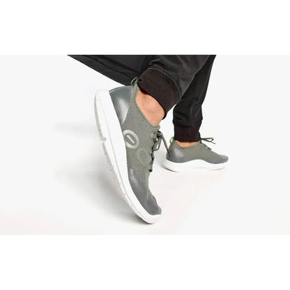 OOFOS Men's OOmg Sport LS Low Shoe in White and Olive