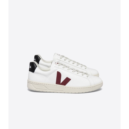 Veja Men's Urca CWL Shoe in White Marsala Black