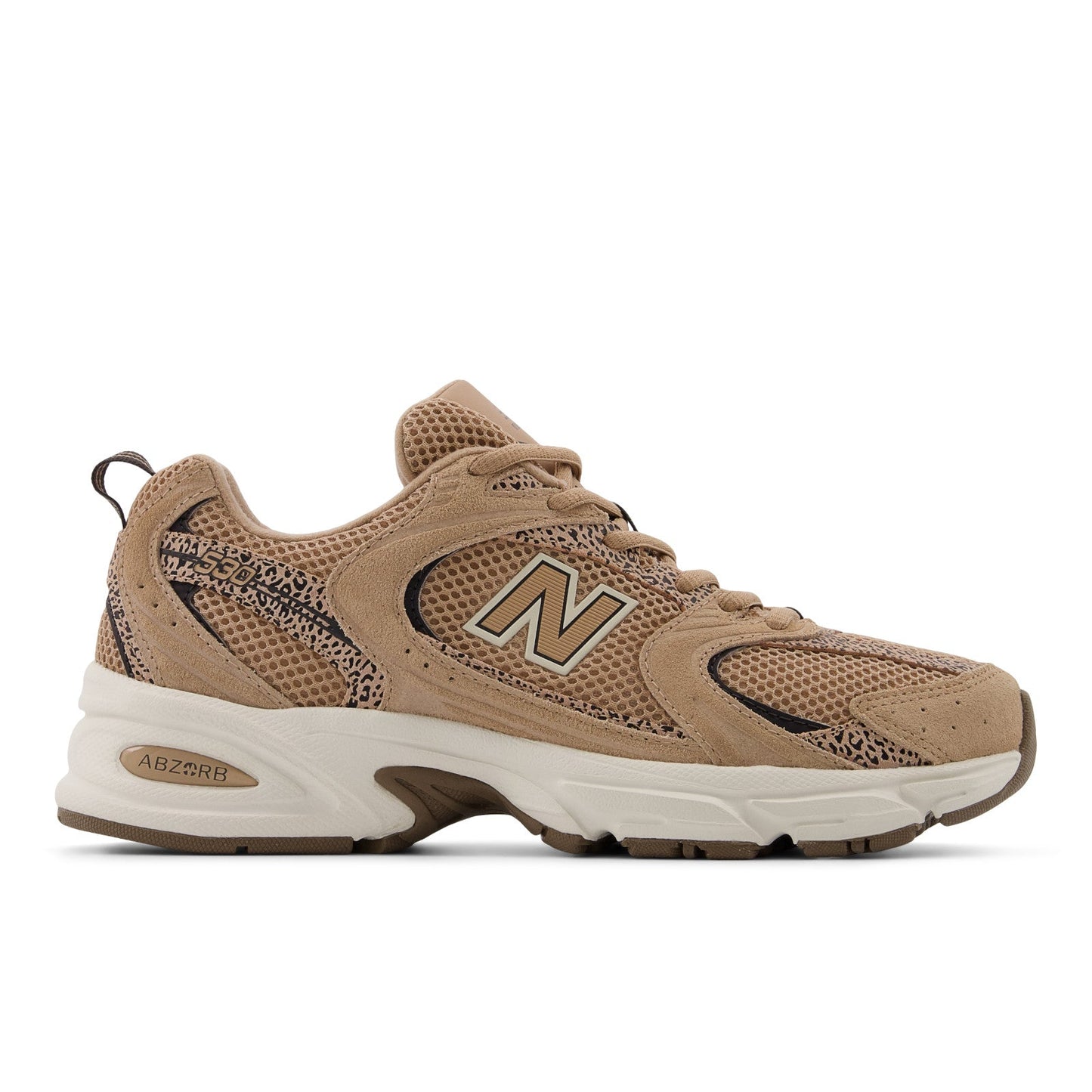 New Balance Unisex 530 in Flat Taupe with Black Cement