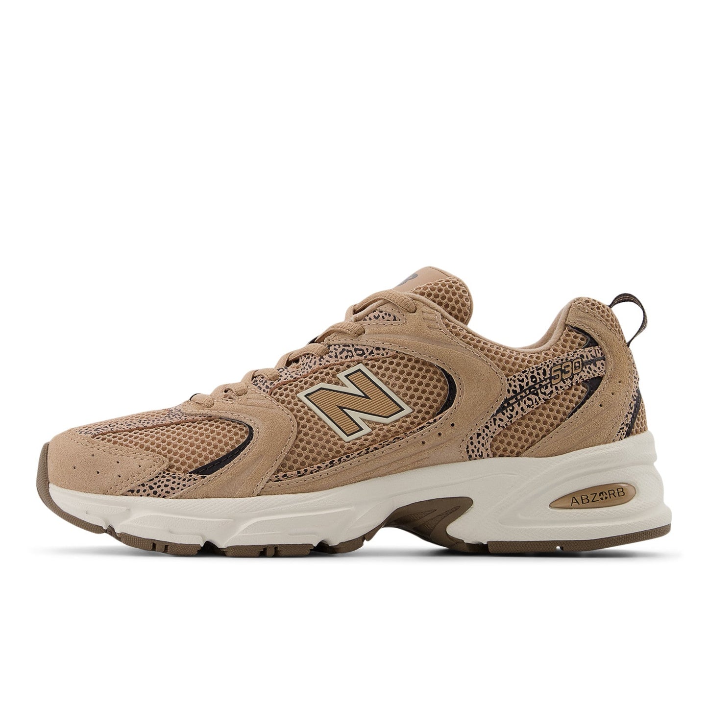 New Balance Unisex 530 in Flat Taupe with Black Cement