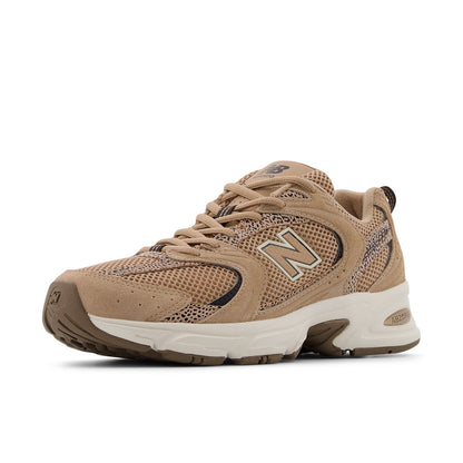 New Balance Unisex 530 in Flat Taupe with Black Cement