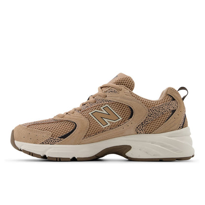 New Balance Unisex 530 in Flat Taupe with Black Cement