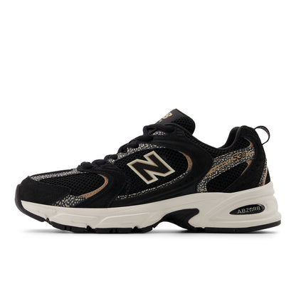 New Balance Unisex 530 in Black with Flat Taupe