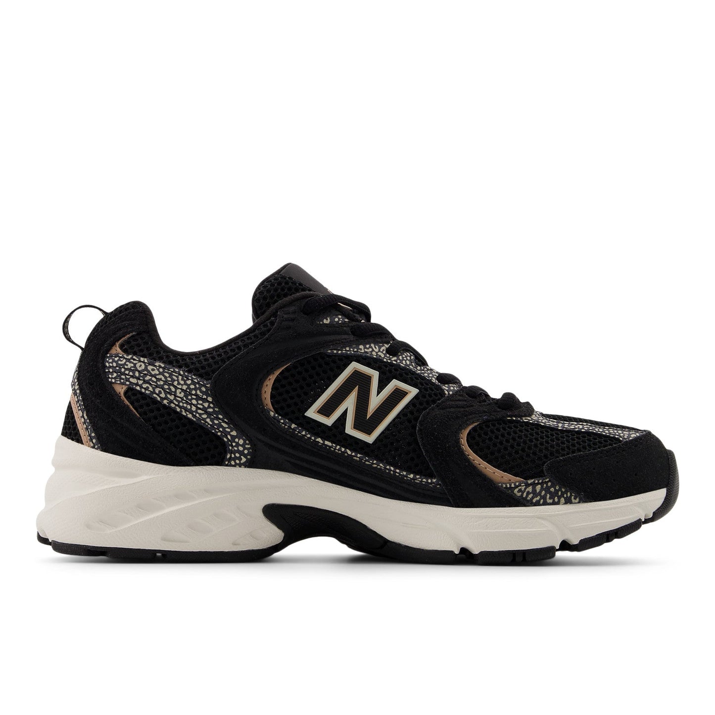 New Balance Unisex 530 in Black with Flat Taupe