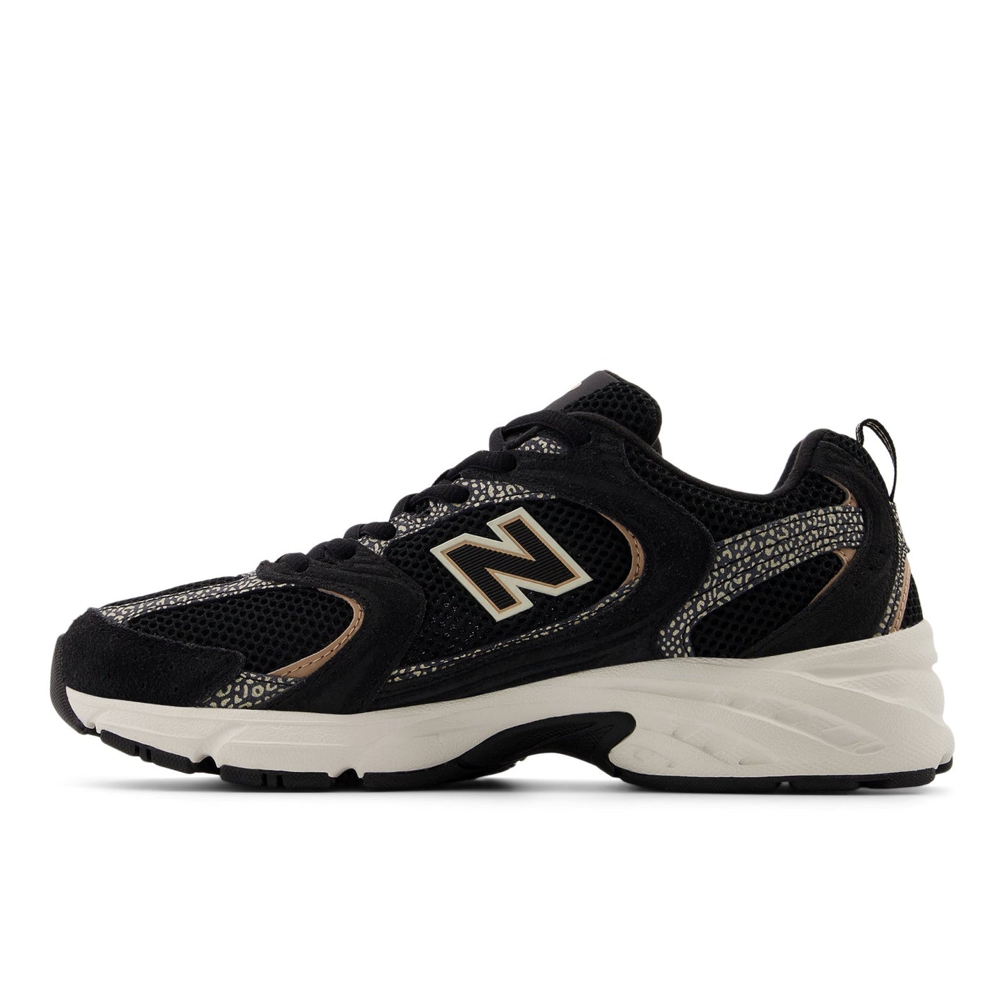 New Balance Unisex 530 in Black with Flat Taupe