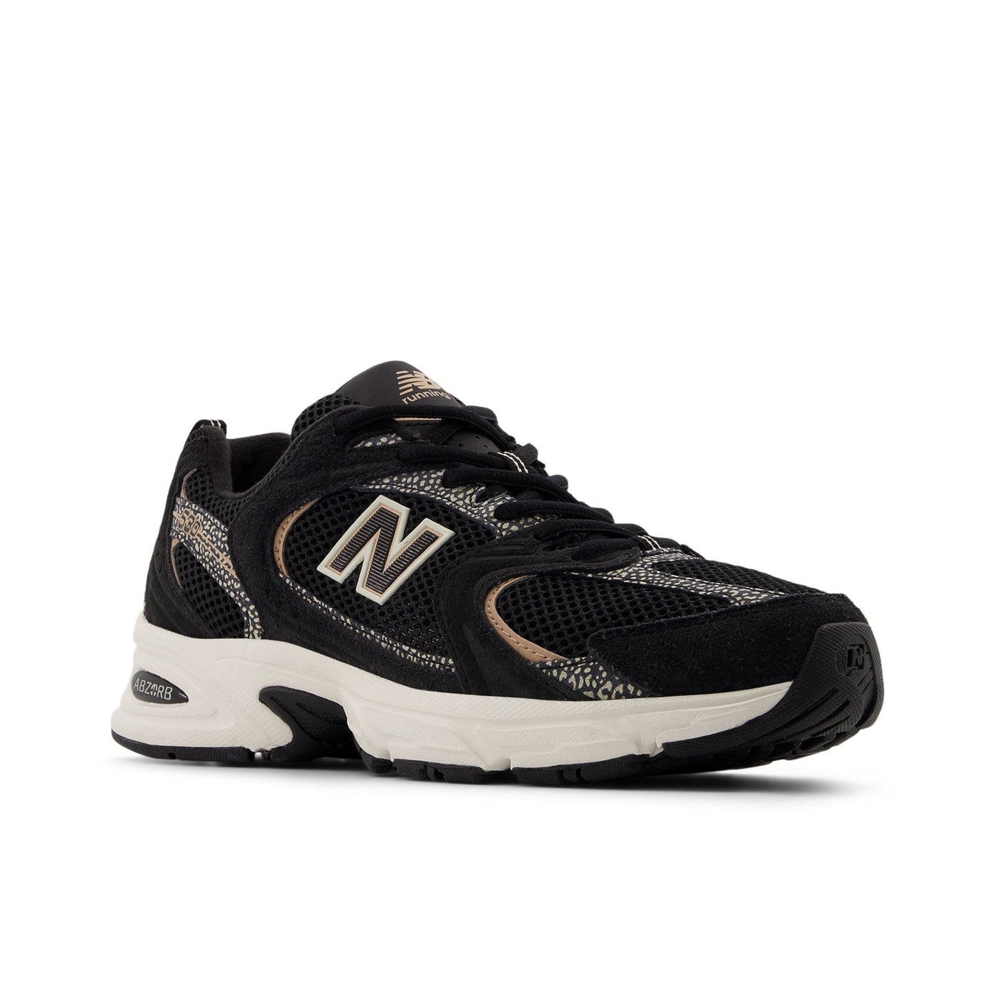 New Balance Unisex 530 in Black with Flat Taupe