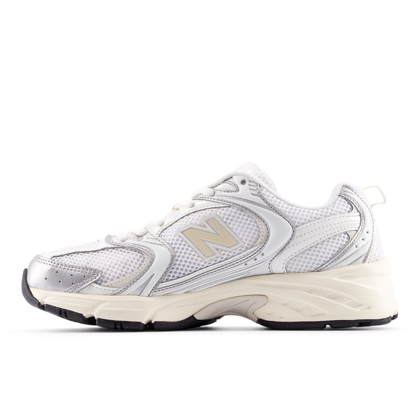 New Balance Unisex 530 in Silver Metallic with Linen