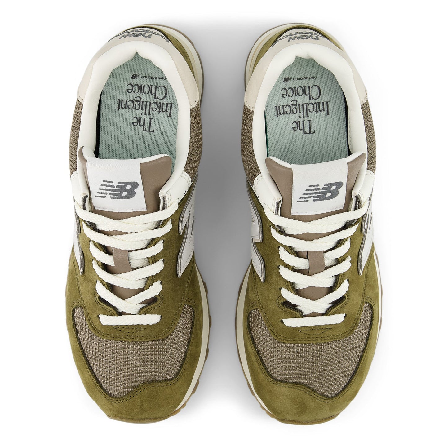 New Balance Men's 574 in Calcium with Dark Silver Metallic