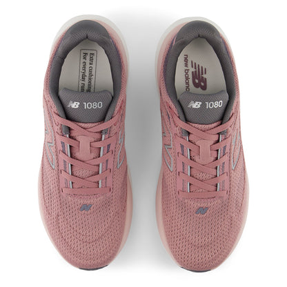 New Balance Women's 1080v15 in Rosewood with Silver Metallic and Neptune Grey