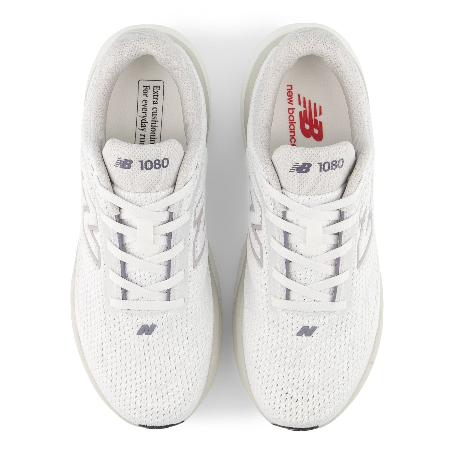 New Balance Women's 1080v15 in White with Truffle Salt