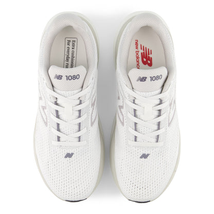 New Balance Women's 1080v15 in White with Truffle Salt