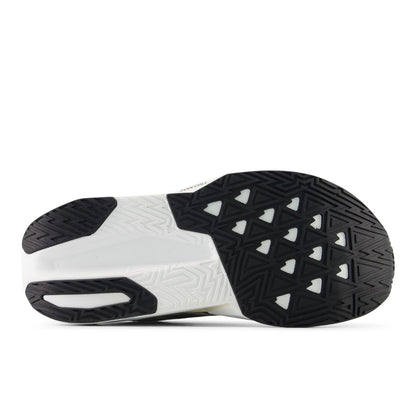 New Balance Women's FuelCell Rebel v5 in Linen with Grey Matter and White