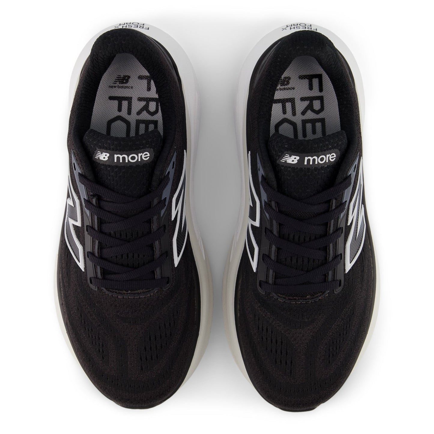 New Balance Women's Fresh Foam X More v6 in Black with Grey Matter and Castlerock