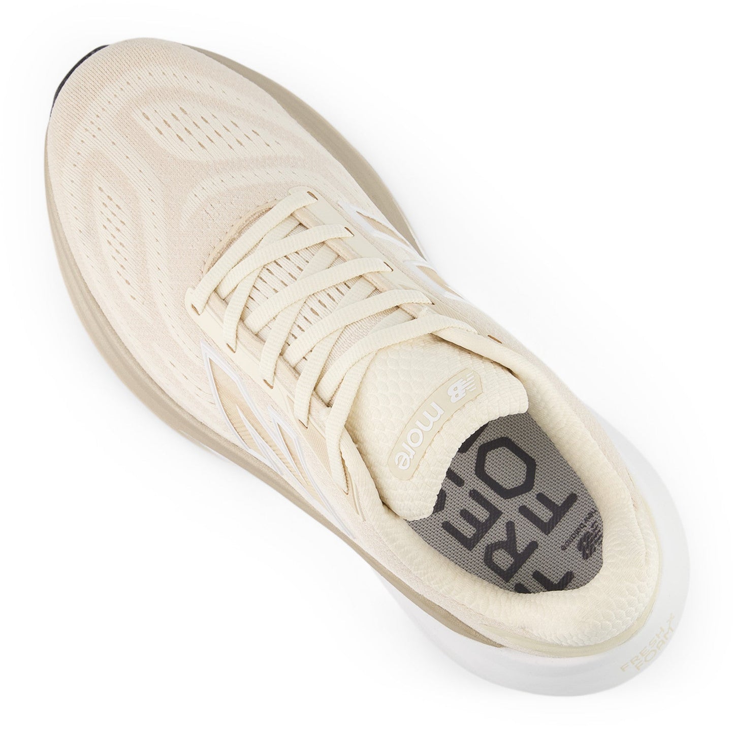 New Balance Women's Fresh Foam X More v6 in Permafrost with Bisque and NB 103 White
