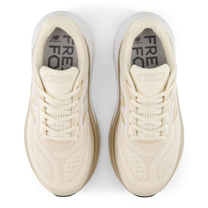 New Balance Women's Fresh Foam X More v6 in Permafrost with Bisque and NB 103 White