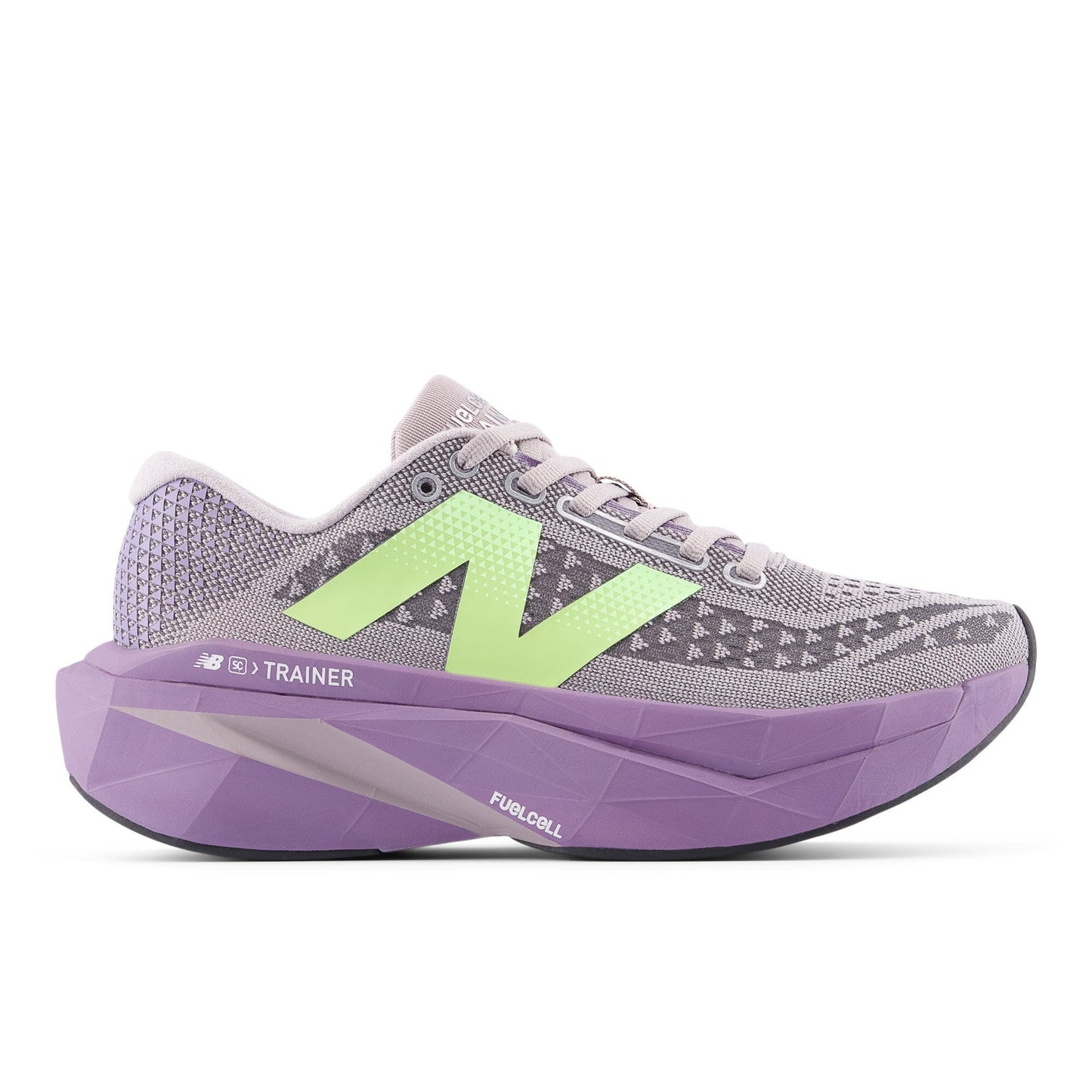 New Balance Women's FuelCell SuperComp Trainer v3 in Truffle Salt with Candied Violet