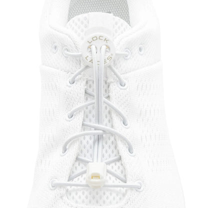 Solid No-Tie Shoelaces in White