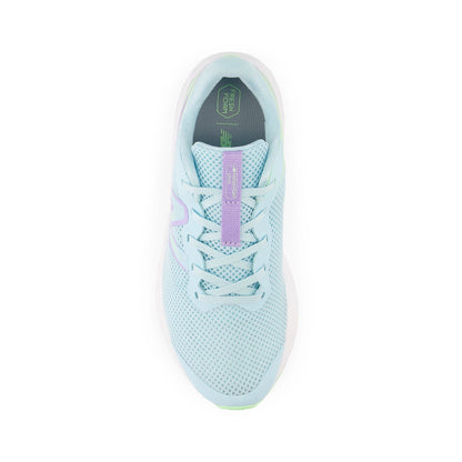 New Balance Big Kid's Fresh Foam Arishi v4 in Blue with Green Aura and Lilac Glo