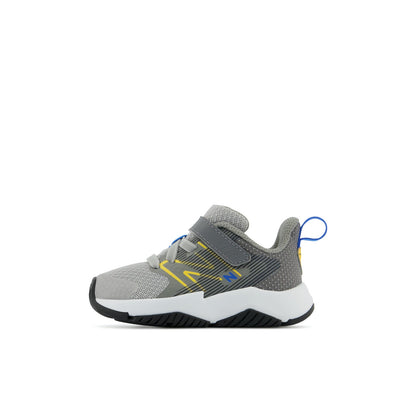 New Balance Kids' Cribs & Toddlers Rave Run in Rain Cloud W Vibrant Apricot & Marblehead