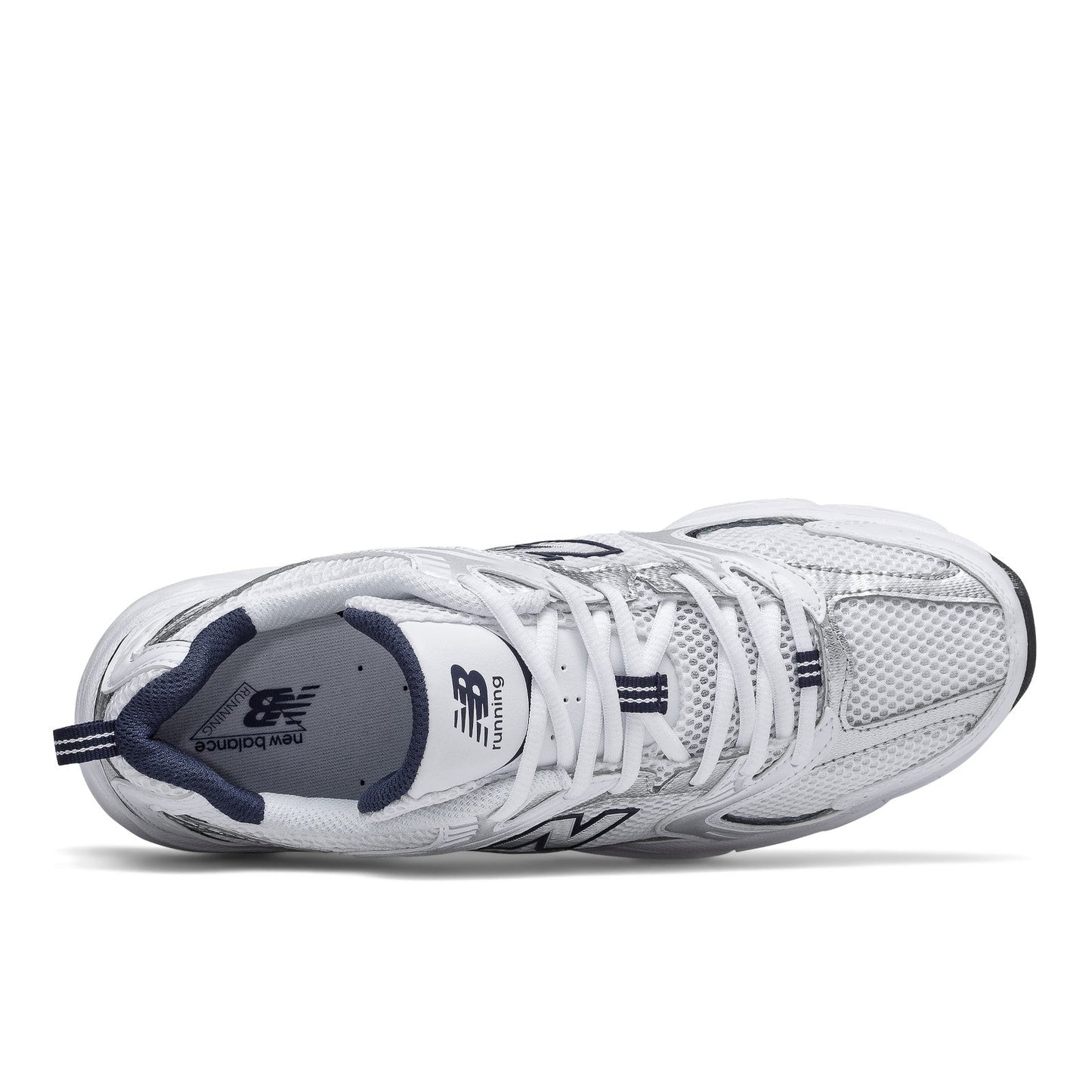 New Balance Unisex 530 in White with Natural Indigo